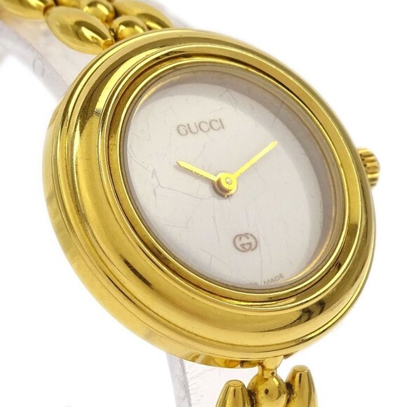 Gucci 11/12 Change Bezel Chameleon Quartz Watch SS 186185 - Picture 1 of 7